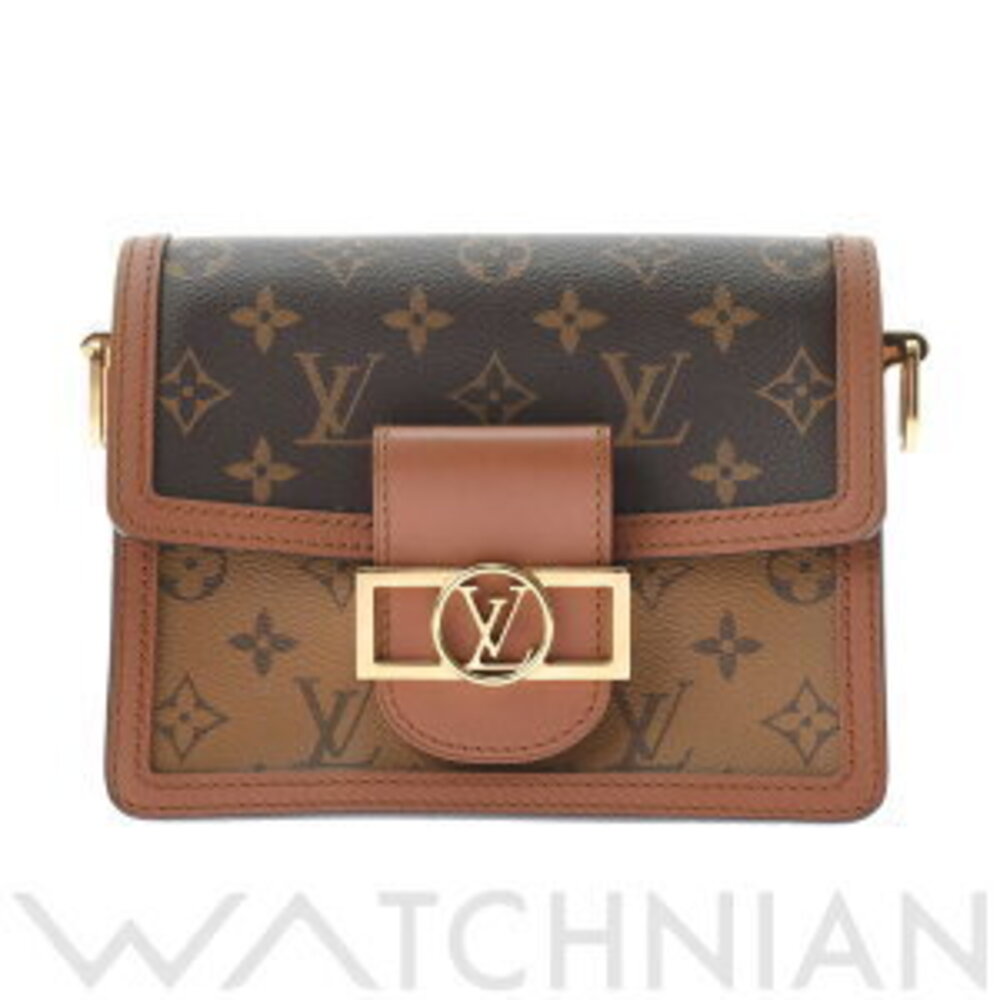Louis Vuitton Monogram Reverse Dauphine Brown Canvas Shoulder Bag